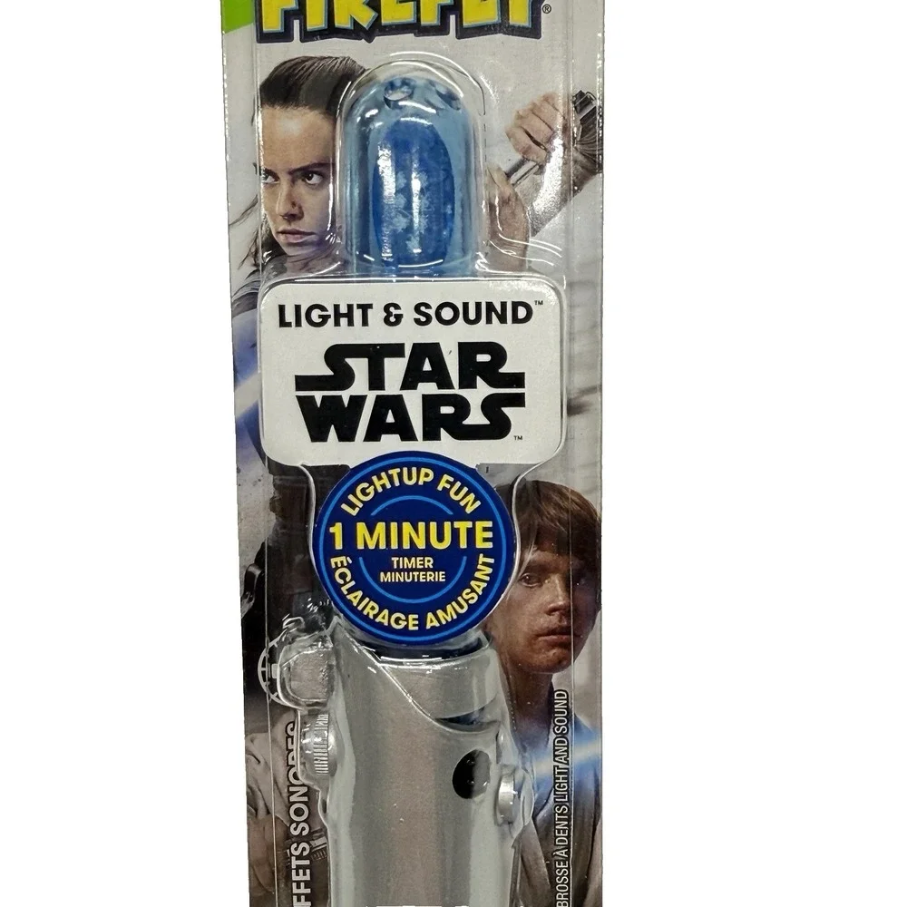 Firefly Kids Soft Toothbrush, Star Wars Lightsaber Luke Skywalker Light & Sounds